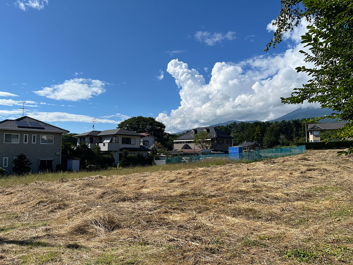 西軽井沢　浅間ビューの分譲地　区画①約118坪